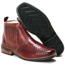 Botina masculina de cuero legítimo: súper cómoda y resistente, directo de fábrica.